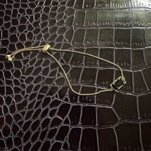 Kendra Scott Phillipa Adjustable Bracelet – Black & Gold